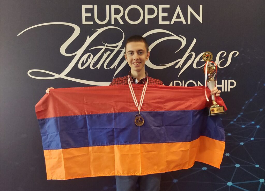 Emin Ohanyan European Youth Chess Championship Bronze Medal